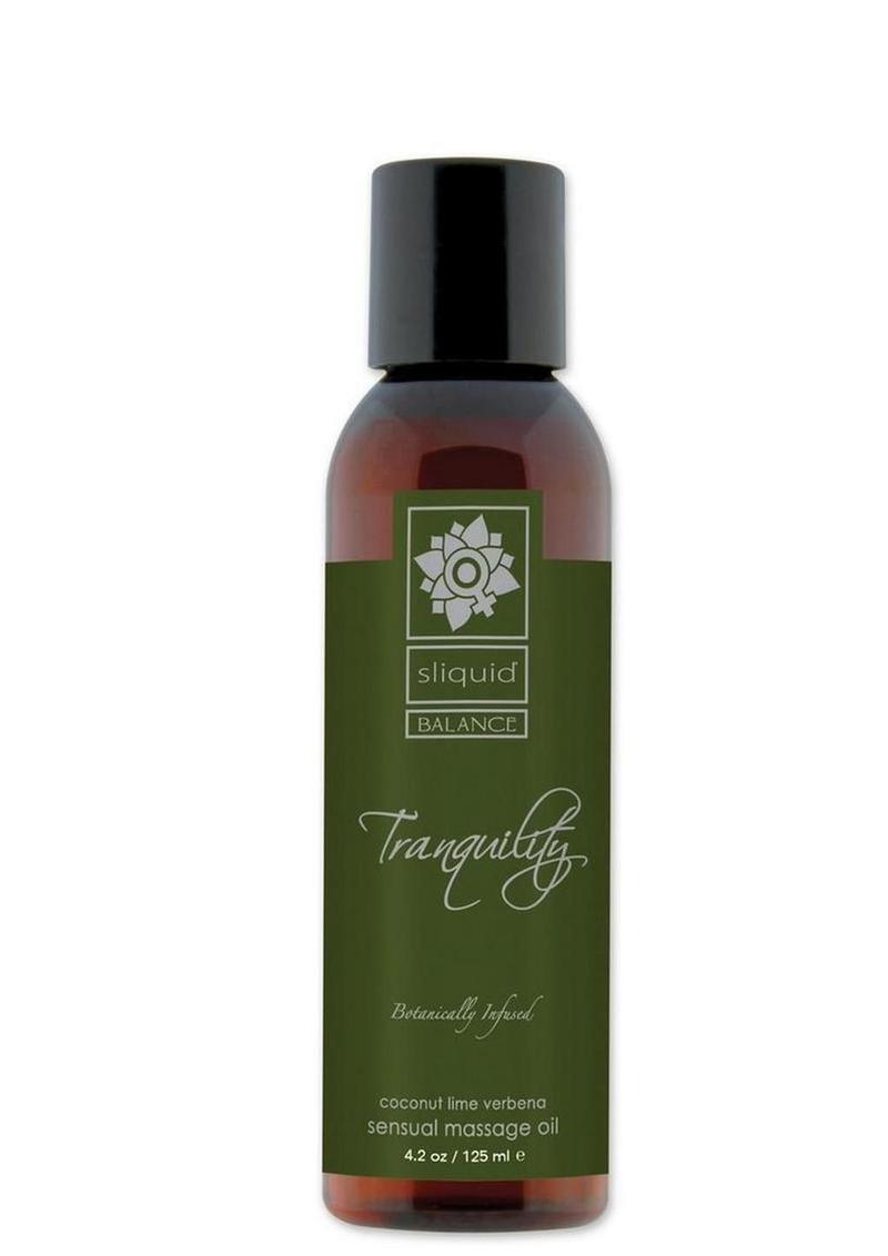 Sliquid Balance Tranquility Sensual Massage Oil Coconut Lime