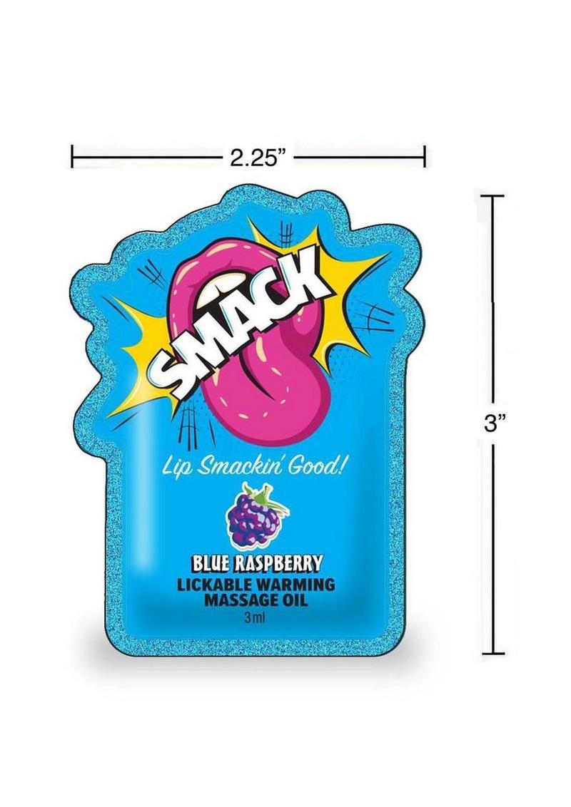 Smack Raspberry Lickable Warming Massage Oil