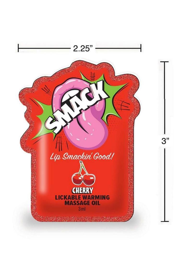 Smack Cherry Lickable Warming Massage Oil