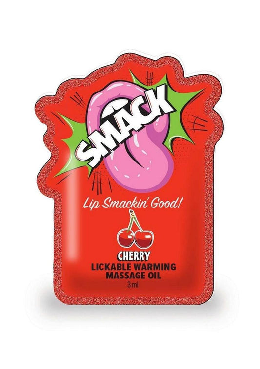 Smack Cherry Lickable Warming Massage Oil