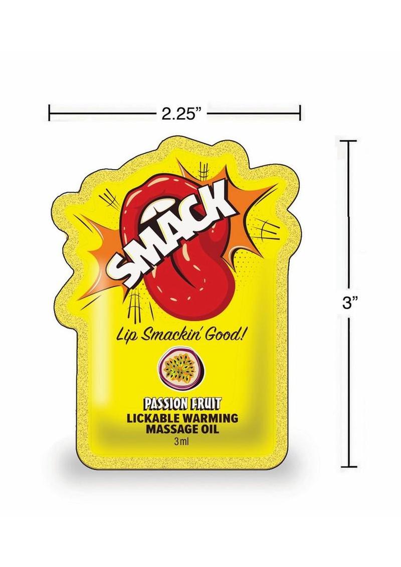 Smack Passion Fruit Lickable Warming Massage Oil