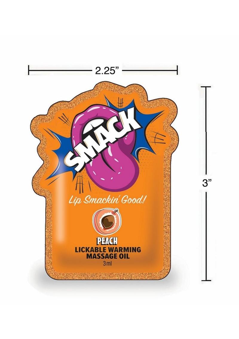 Smack Peach Lickable Warming Massage Oil