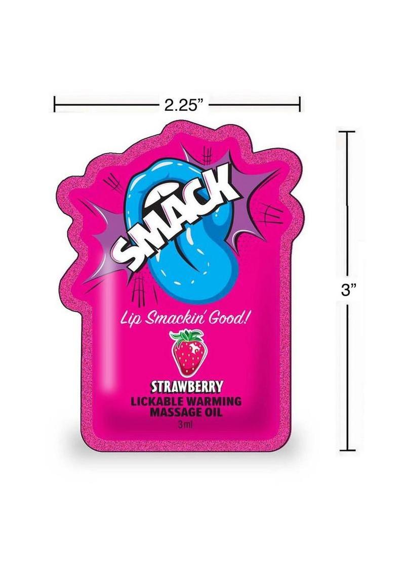 Smack Strawberry Lickable Warming Massage Oil