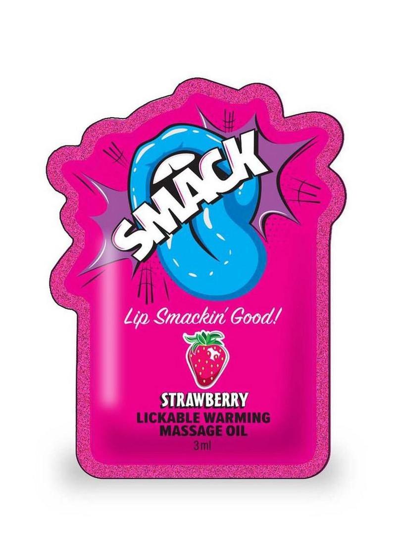 Smack Strawberry Lickable Warming Massage Oil