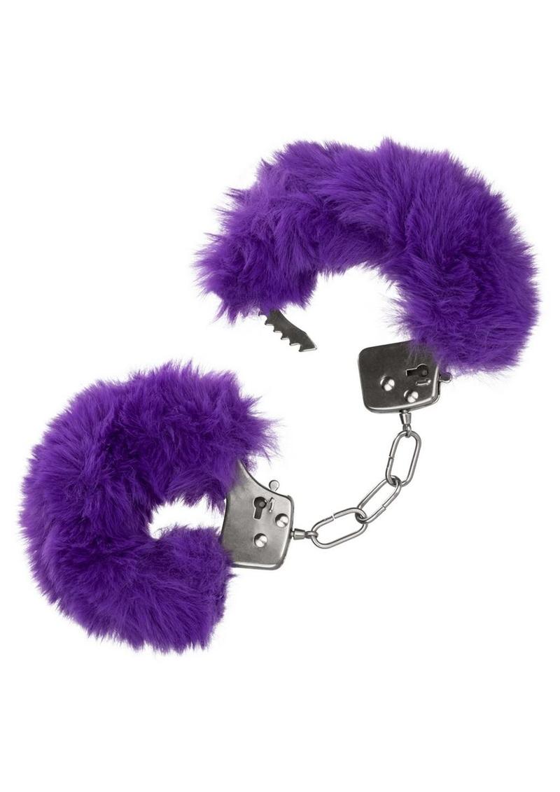 Ultra Fluffy Furry Cuffs Metal Handcuffs with Luxurious Faux Fur