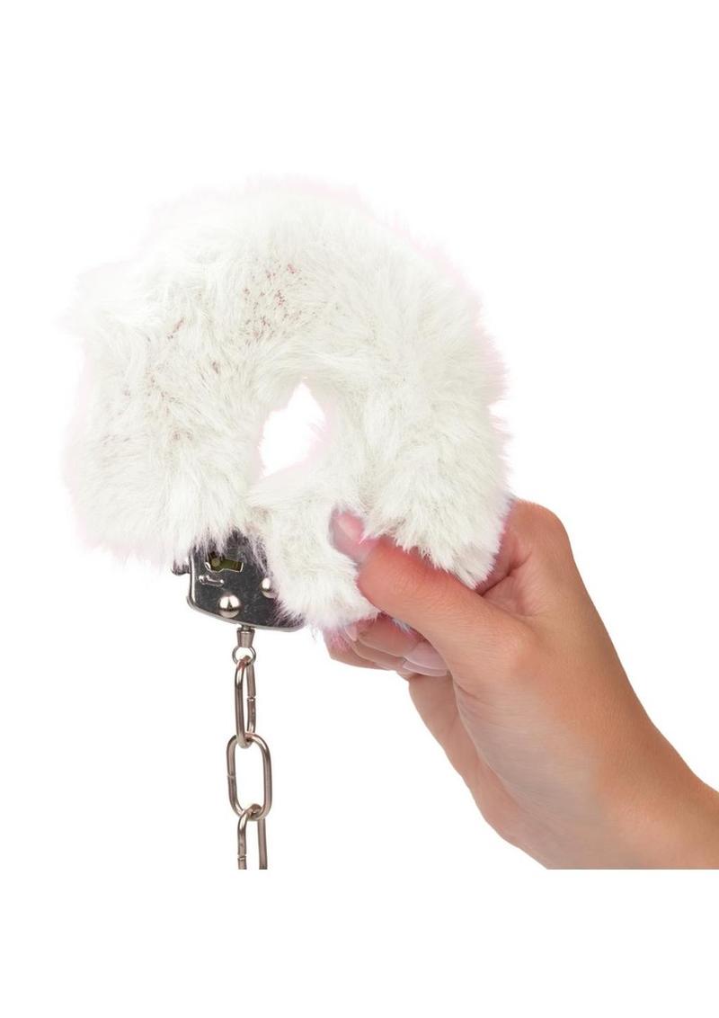 Ultra Fluffy Furry Cuffs Metal Handcuffs with Luxurious Faux Fur