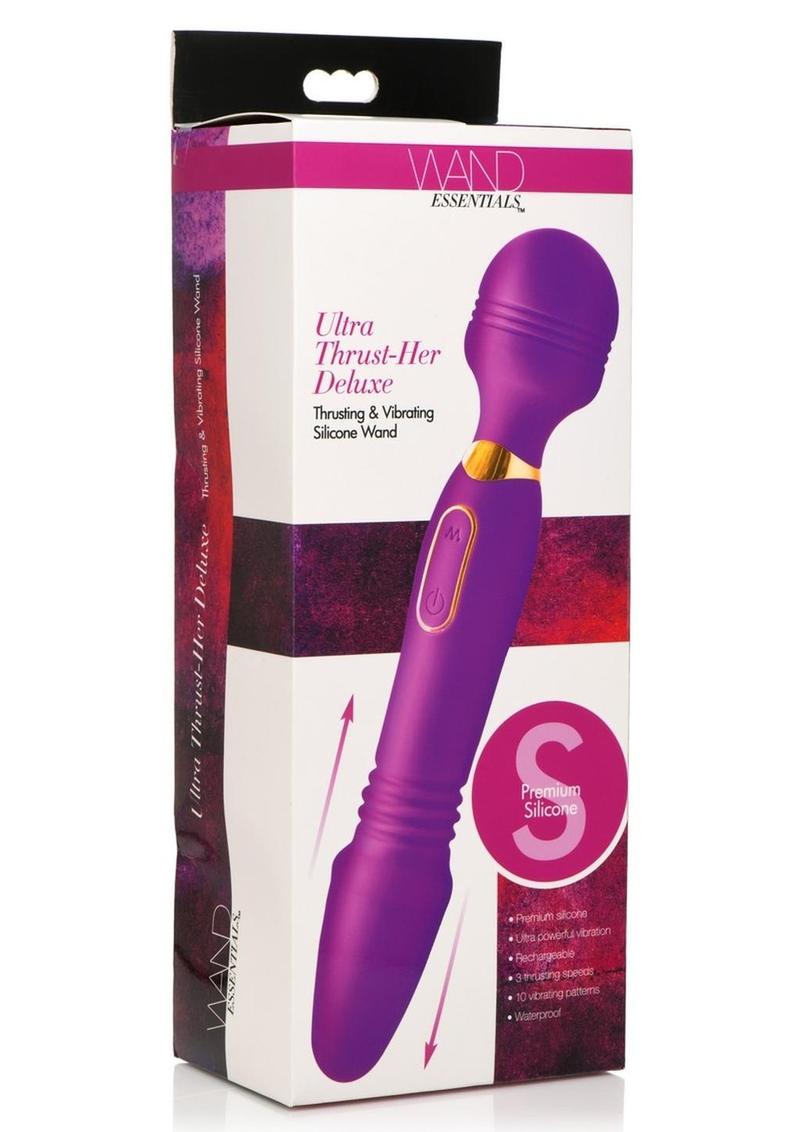 Wand Essentials Ultra Thrust-Her Deluxe Silicone Vibrating Wand